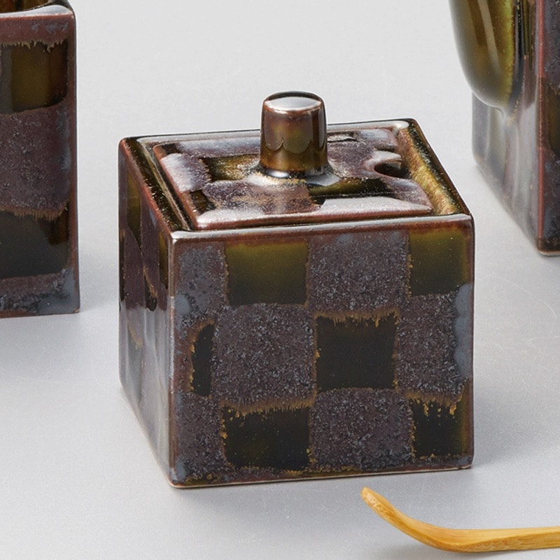 金正陶器 新緑市松角辛子 1個（ご注文単位1個）【直送品】