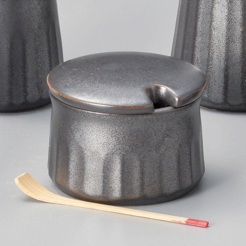 金正陶器 鉄結晶ｿｷﾞ十草辛子入 1個（ご注文単位1個）【直送品】