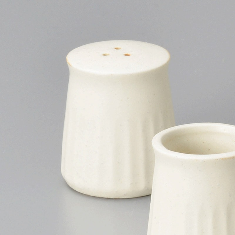 金正陶器 粉引ｿｷﾞ十草三つ穴胡椒入 1個（ご注文単位1個）【直送品】