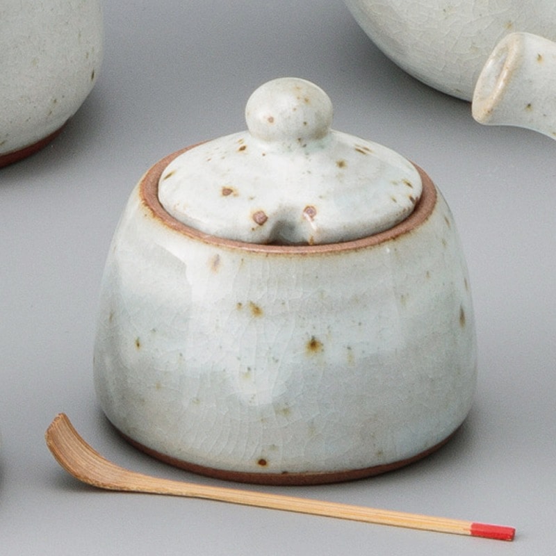 金正陶器 粉引青磁辛子入 1個（ご注文単位1個）【直送品】