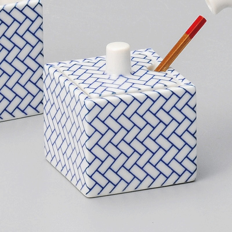 金正陶器 ひのき格子角辛子入 1個（ご注文単位1個）【直送品】