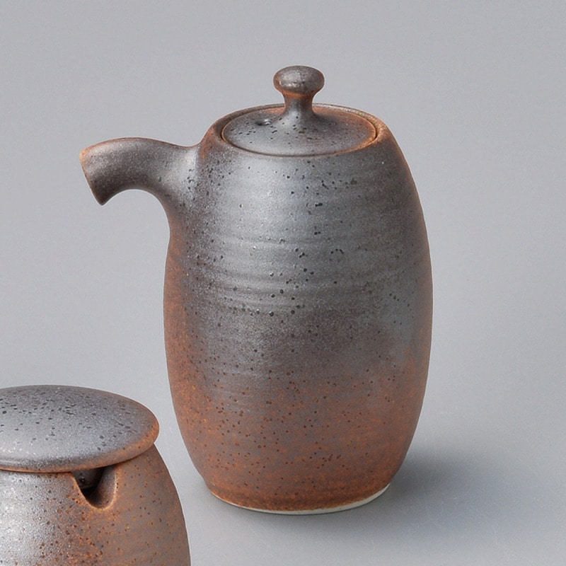 金正陶器 黒信楽なつめ醤油 1個(ご注文単位1個)【直送品】