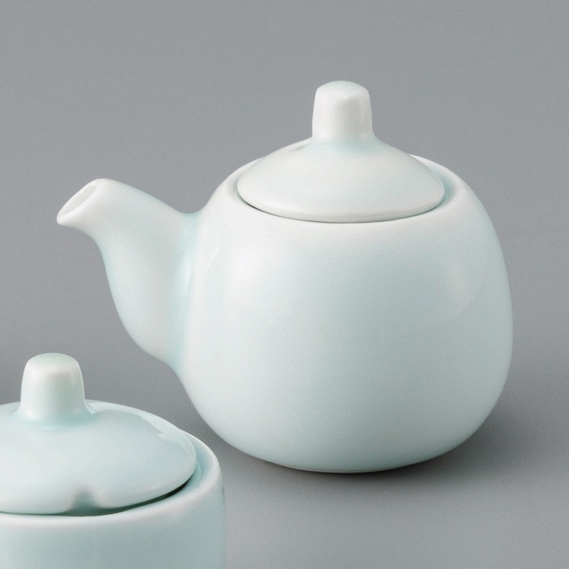 金正陶器 青白磁(玉形)正油差(ミニ) 1個(ご注文単位1個)【直送品】