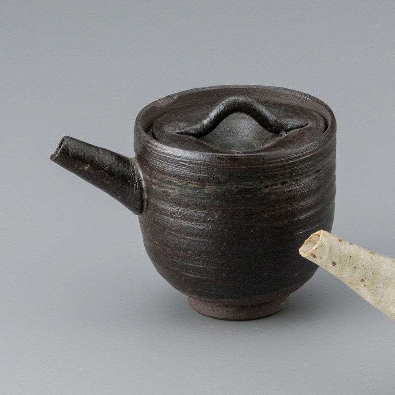 金正陶器 黒釉汁次(手造り) 1個（ご注文単位1個）【直送品】