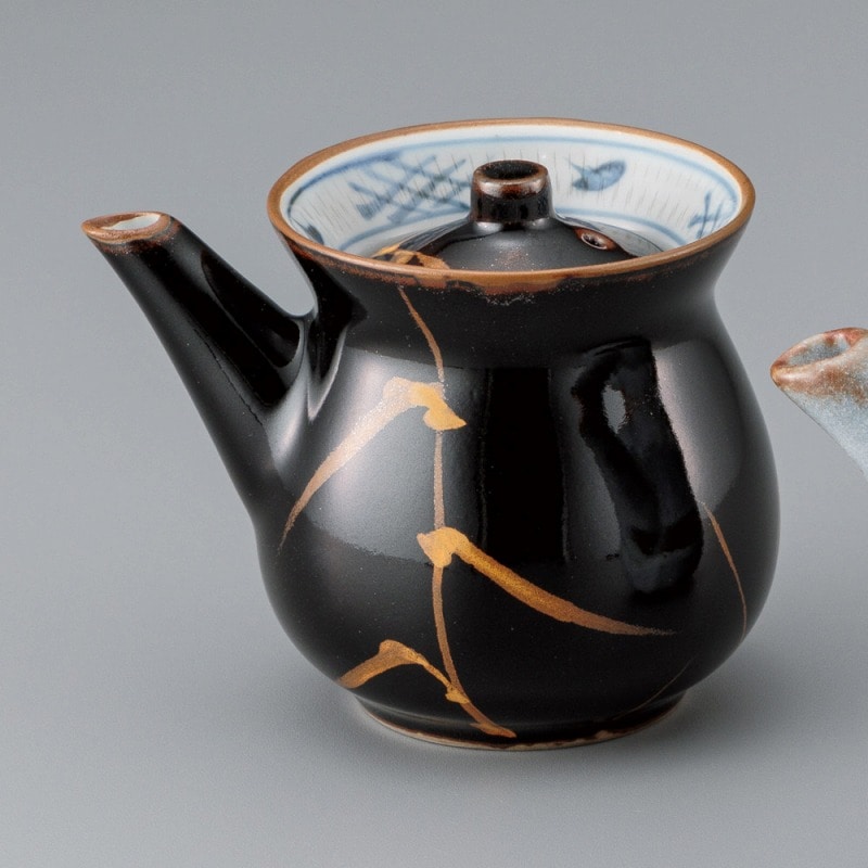 金正陶器 天目金芦(土物)ショーユ差し 1個(ご注文単位1個)【直送品】