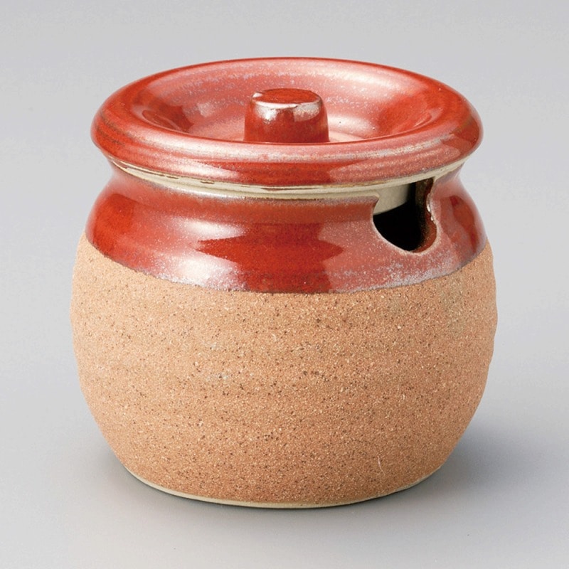 金正陶器 赤掛2号薬味入 1個(ご注文単位1個)【直送品】