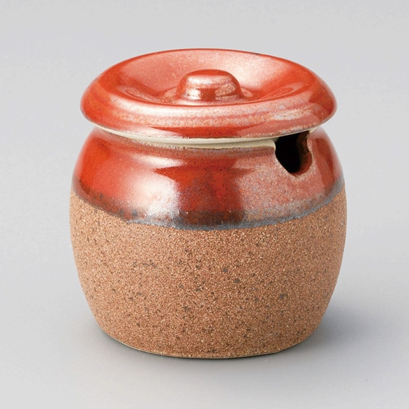 金正陶器 赤掛ミニ薬味入 1個(ご注文単位1個)【直送品】
