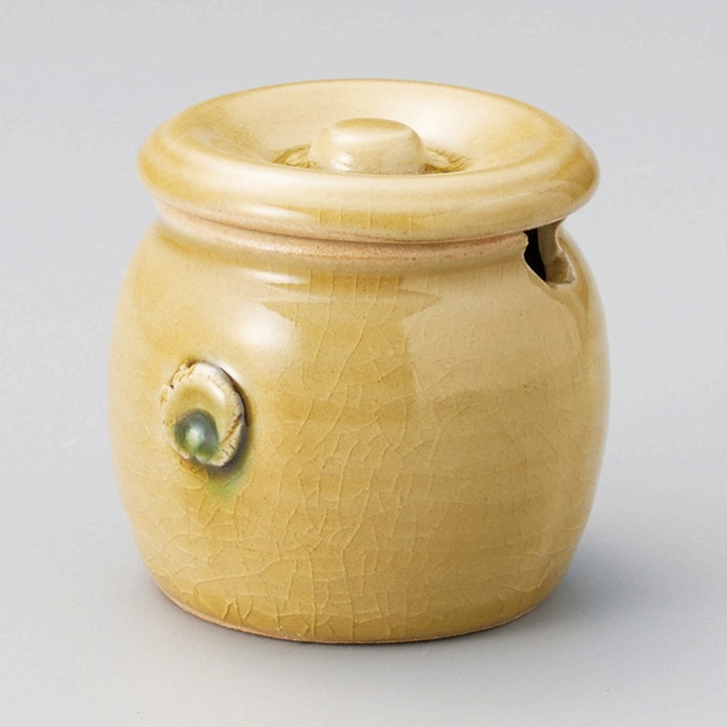金正陶器 黄貫入ミニ薬味入 1個(ご注文単位1個)【直送品】