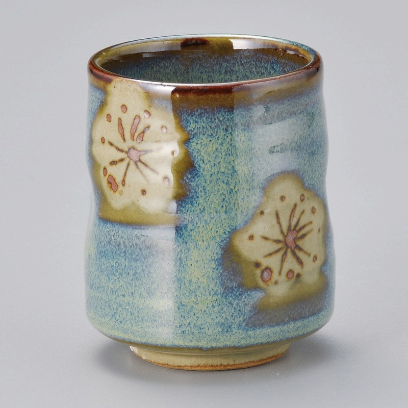 金正陶器 散らし梅新湯呑 1個(ご注文単位1個)【直送品】