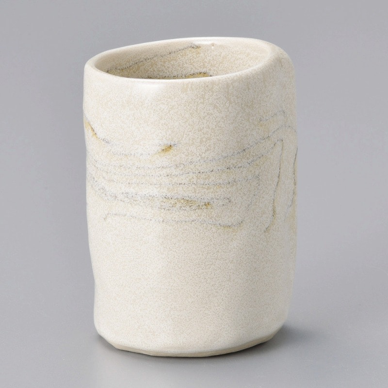 金正陶器 ねり込み湯呑(大) 1個（ご注文単位1個）【直送品】