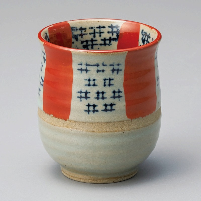 金正陶器 市松湯呑(小) 1個（ご注文単位1個）【直送品】