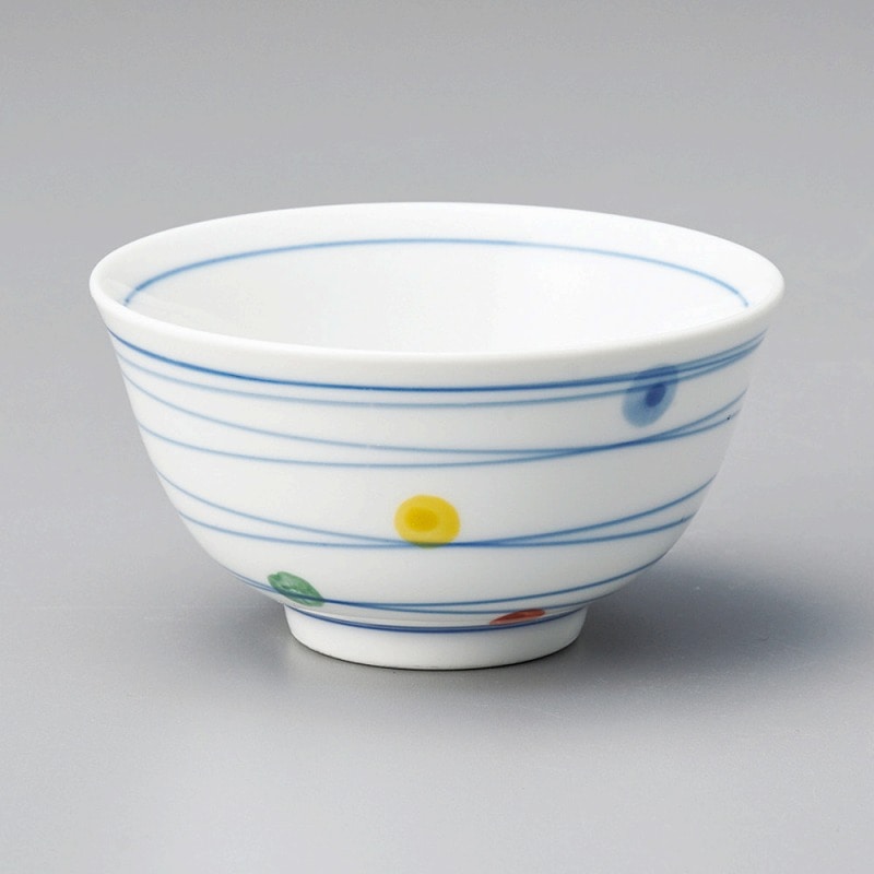 金正陶器 四色水玉反煎茶 1個（ご注文単位1個）【直送品】