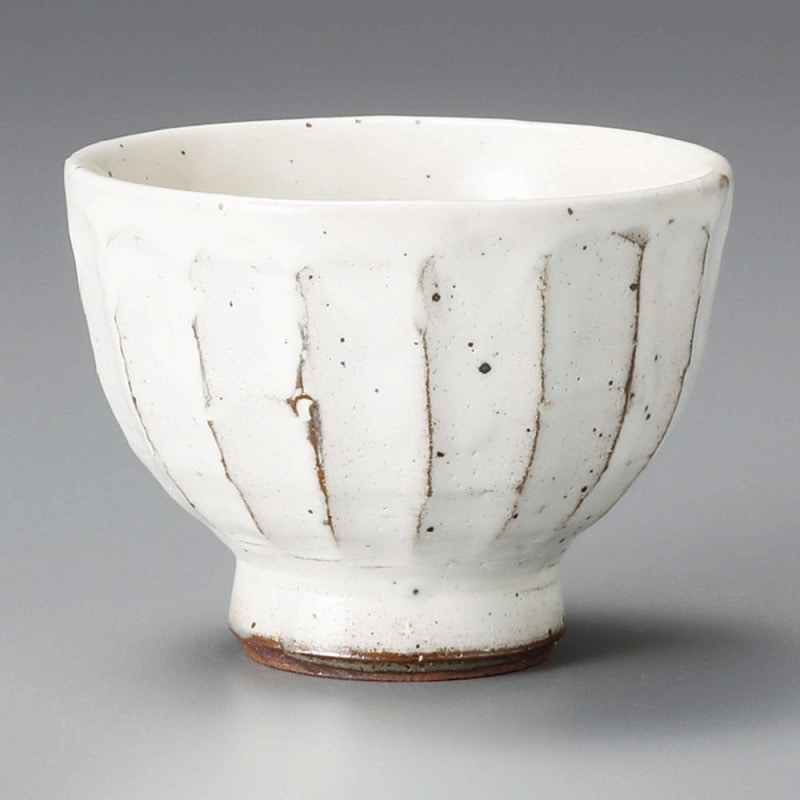 金正陶器 粉引面取千茶 1個(ご注文単位1個)【直送品】