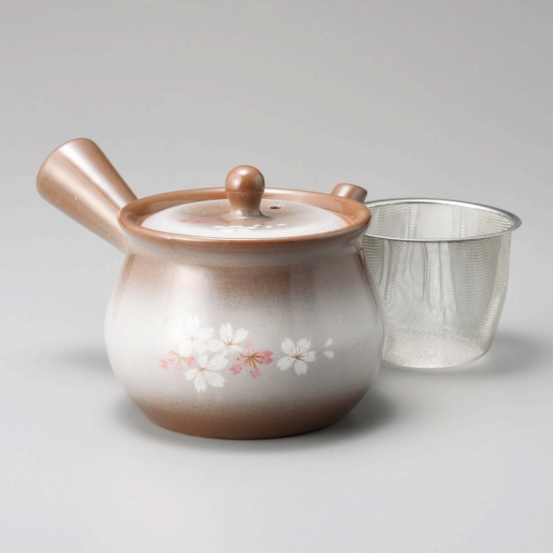 金正陶器 平安桜ジャンボ急須(カゴアミ) 1個(ご注文単位1個)【直送品】