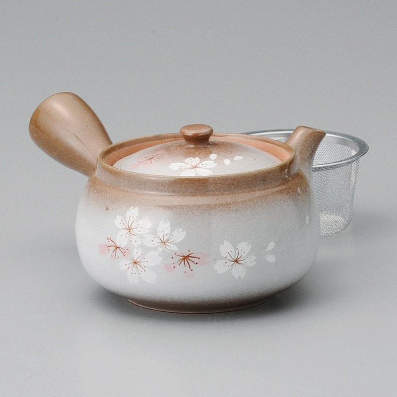 金正陶器 平安桜急須(アミ付) 1個(ご注文単位1個)【直送品】