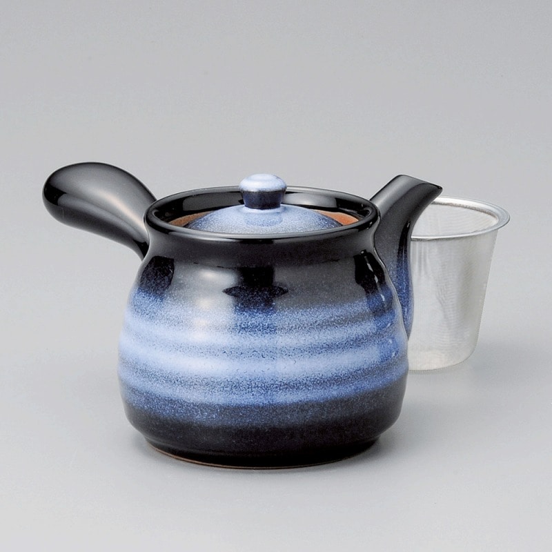 金正陶器 オーロラ急須(カゴアミ付) 1個(ご注文単位1個)【直送品】