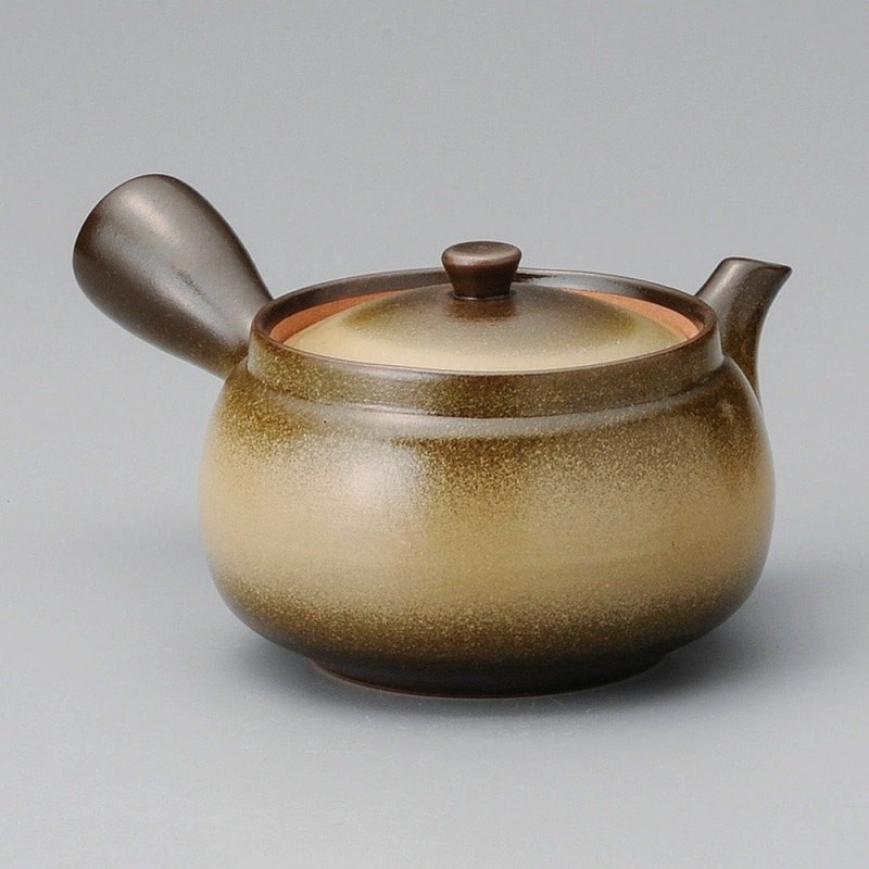 金正陶器 いぶし金彩急須(パノラマアミ付) 1個(ご注文単位1個)【直送品】