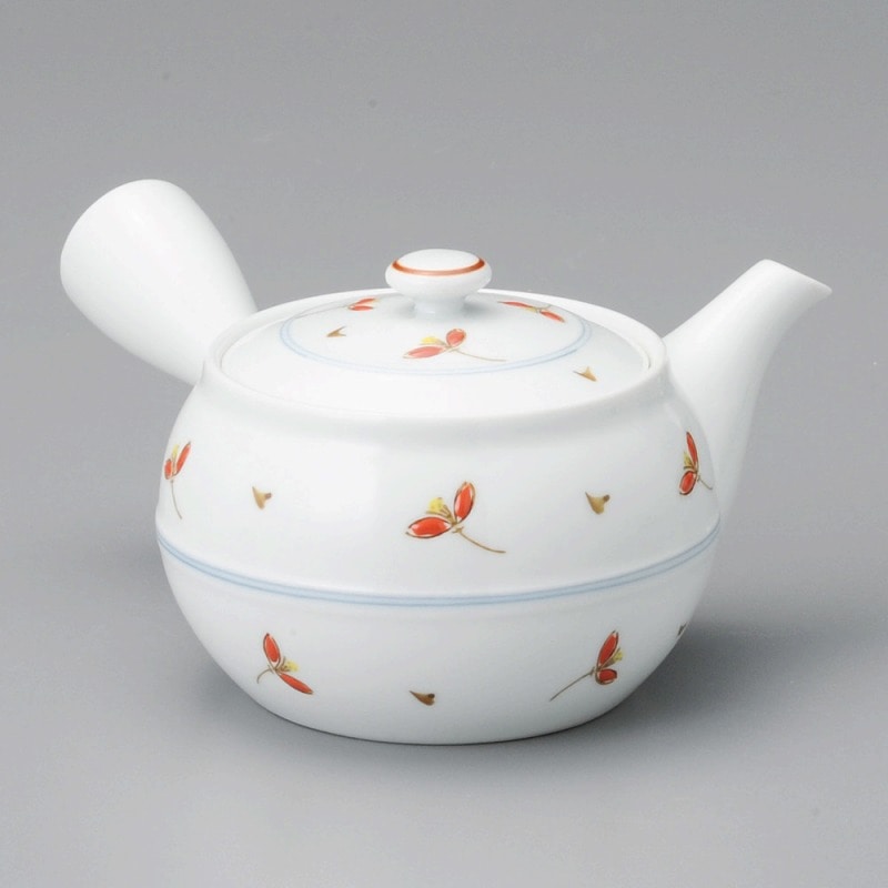 金正陶器 あかね草M中急須 1個(ご注文単位1個)【直送品】