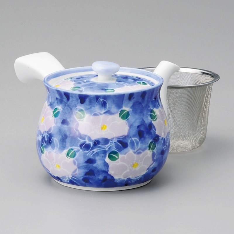 金正陶器 紫花大急須(アミ付) 1個(ご注文単位1個)【直送品】