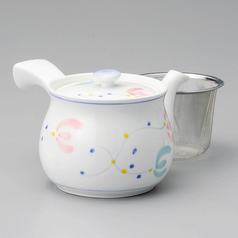 金正陶器 スイトピー大急須(アミ付) 1個(ご注文単位1個)【直送品】