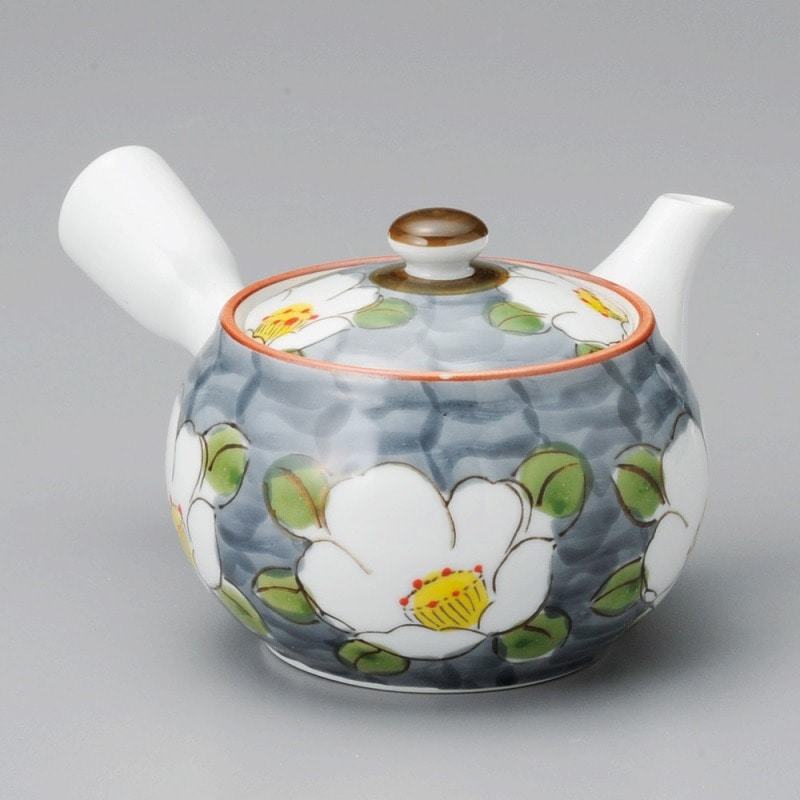 金正陶器 白花M中急須 1個(ご注文単位1個)【直送品】