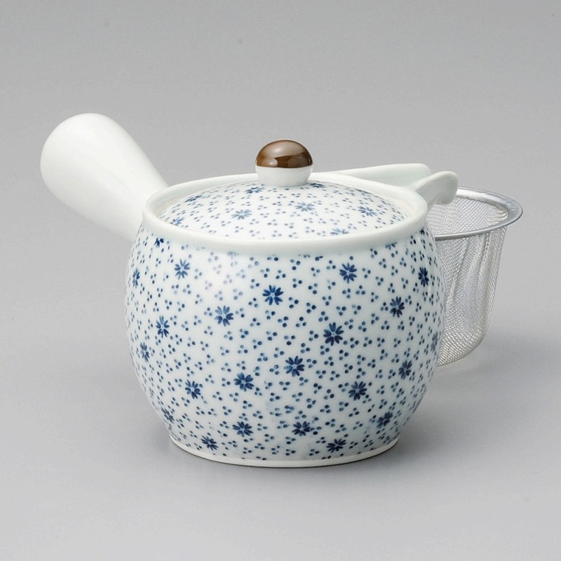 金正陶器 風たより丸型中急須(アミ付) 1個(ご注文単位1個)【直送品】