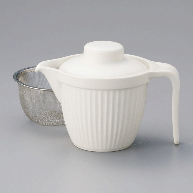 金正陶器 乳白しのぎポット 1個(ご注文単位1個)【直送品】