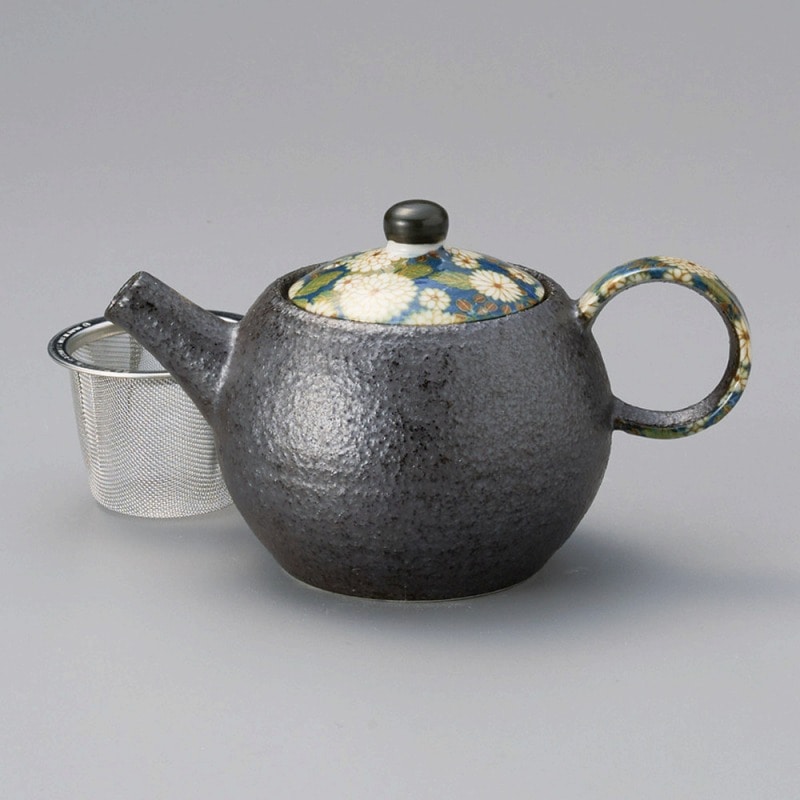 金正陶器 菊小路ミニポット(カゴアミ付) 1個(ご注文単位1個)【直送品】