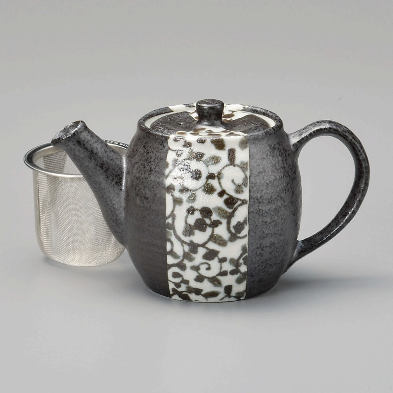 金正陶器 南蛮唐草ポット(カゴアミ付) 1個(ご注文単位1個)【直送品】