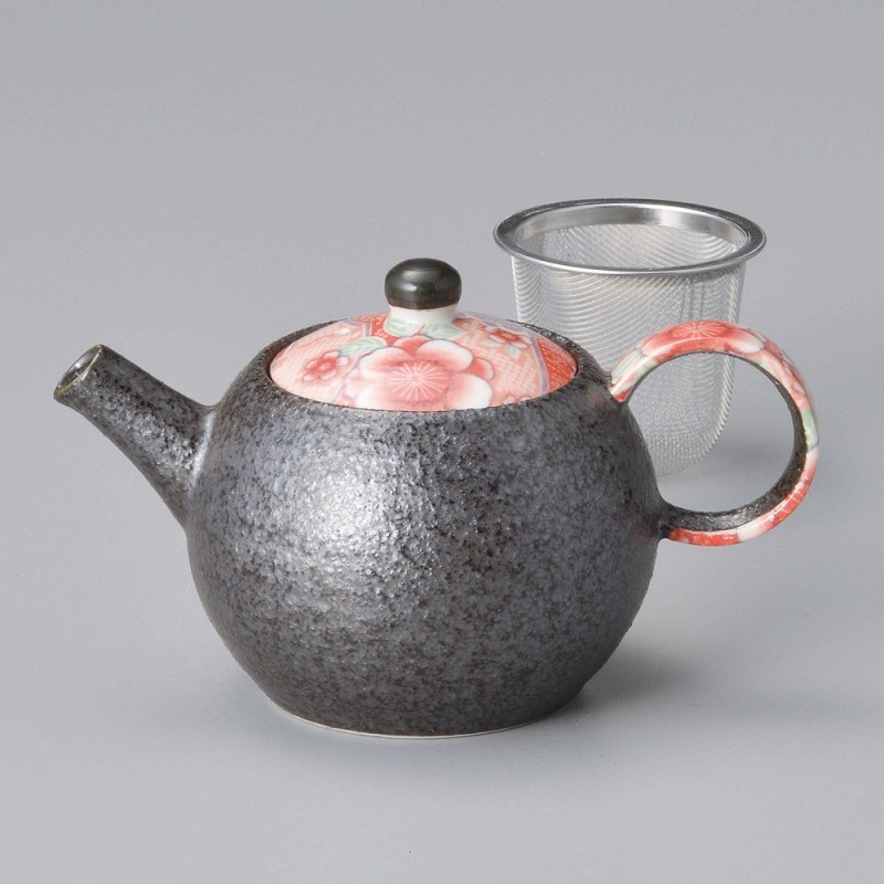 金正陶器 紅友禅ミニポット(アミ付) 1個(ご注文単位1個)【直送品】