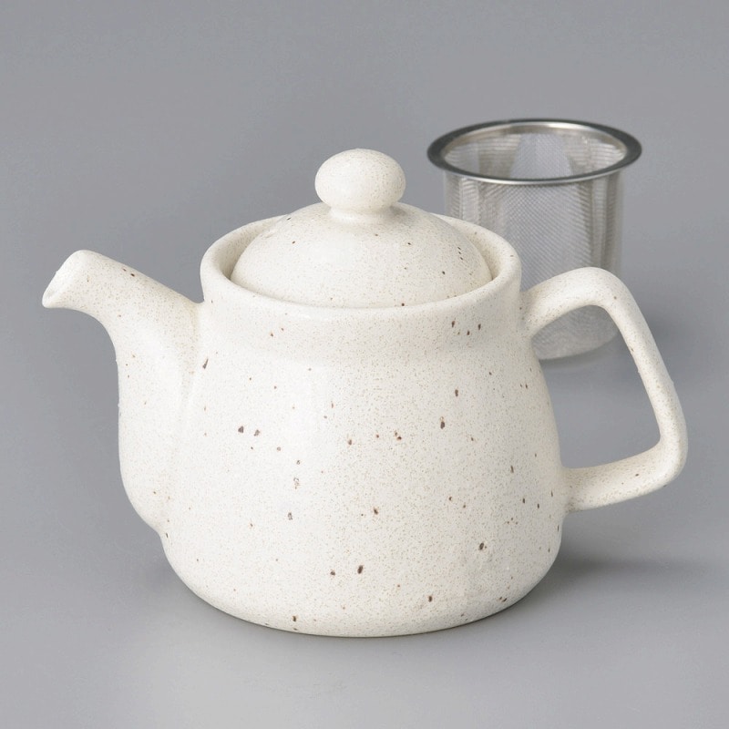 金正陶器 白マット布目ポット 1個(ご注文単位1個)【直送品】