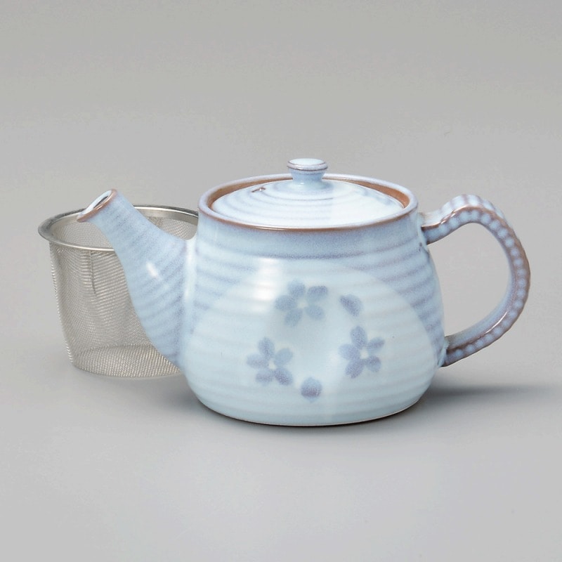 金正陶器 花しずくペコ型ポット(アミ付) 1個(ご注文単位1個)【直送品】