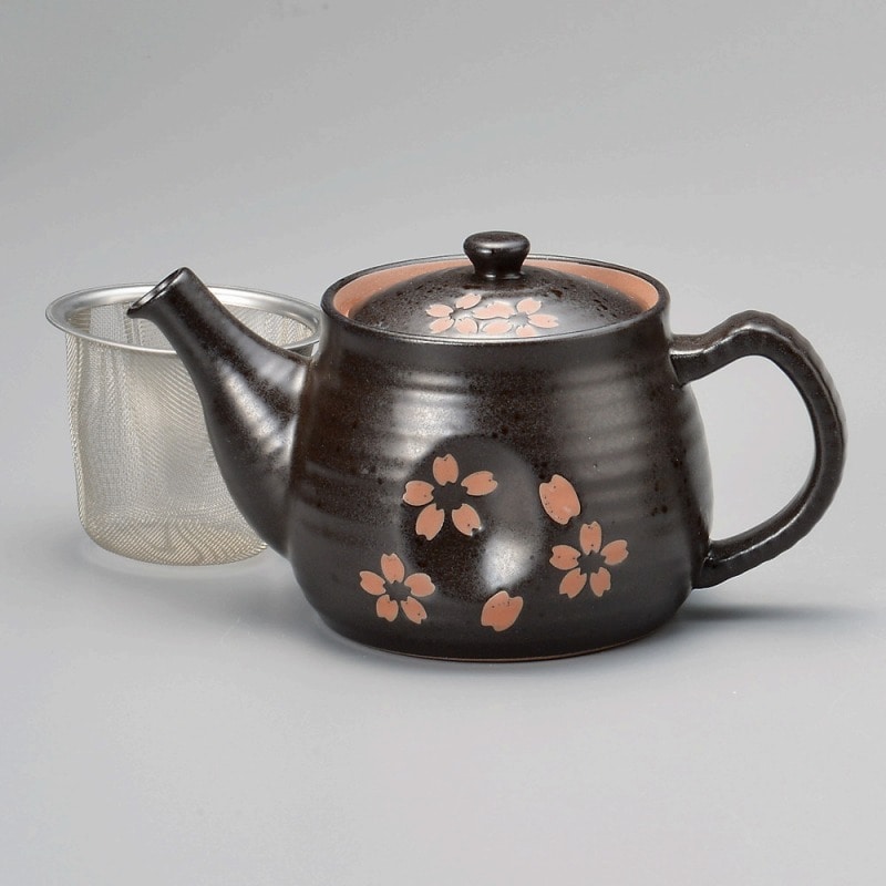 金正陶器 破水桜ペコポット(カゴアミ付) 1個(ご注文単位1個)【直送品】