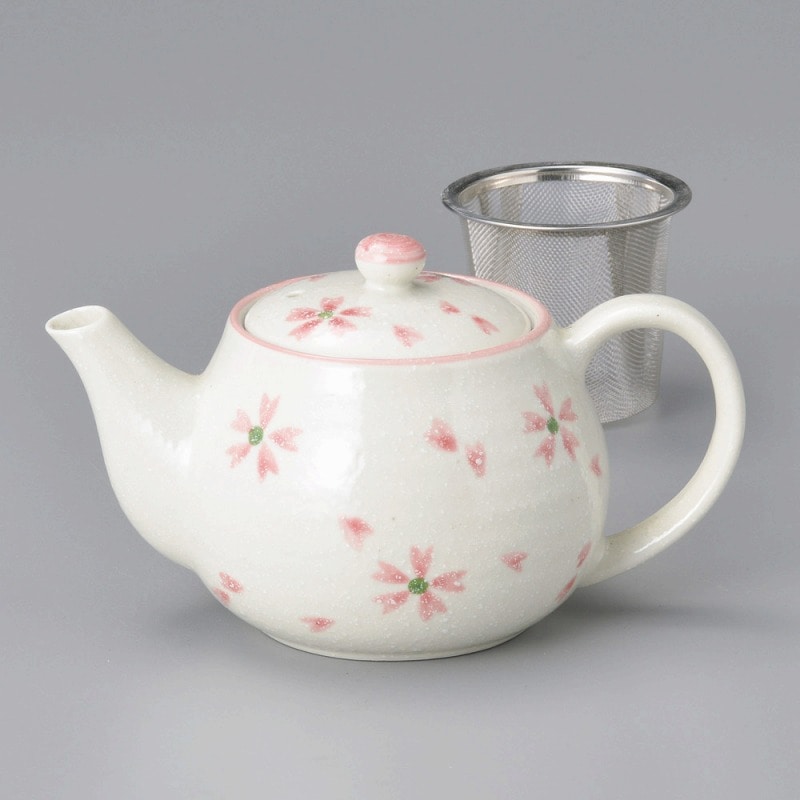 金正陶器 さくら淡雪軽量ポット 1個(ご注文単位1個)【直送品】