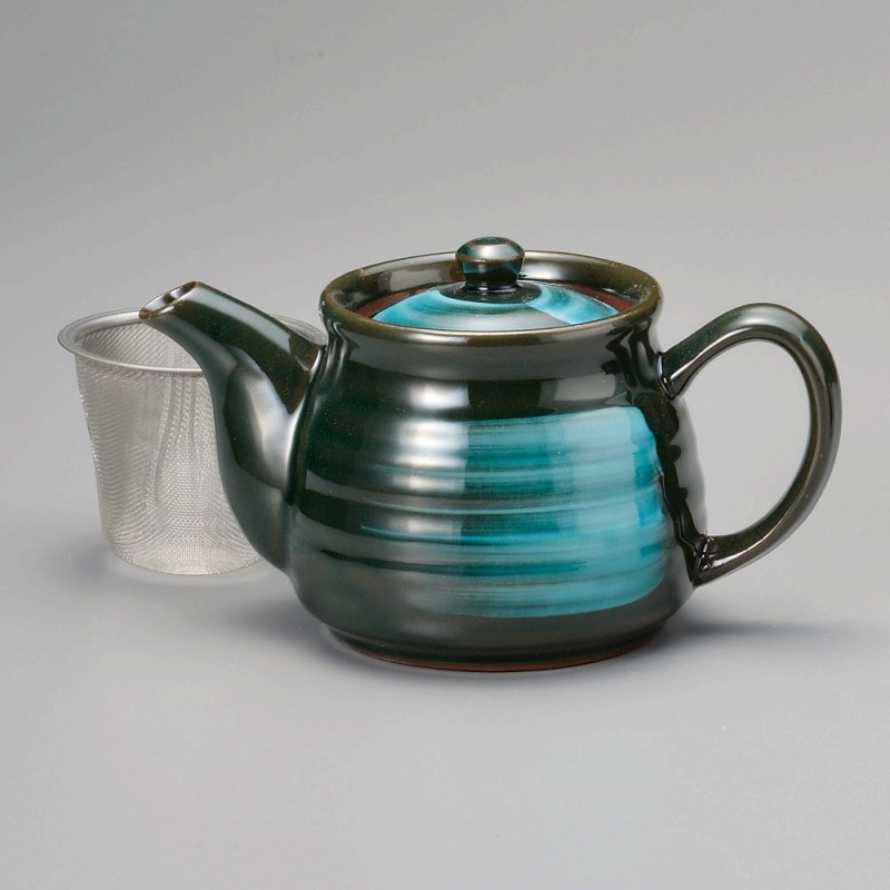 金正陶器 エメラルドポット(カゴアミ付) 1個(ご注文単位1個)【直送品】