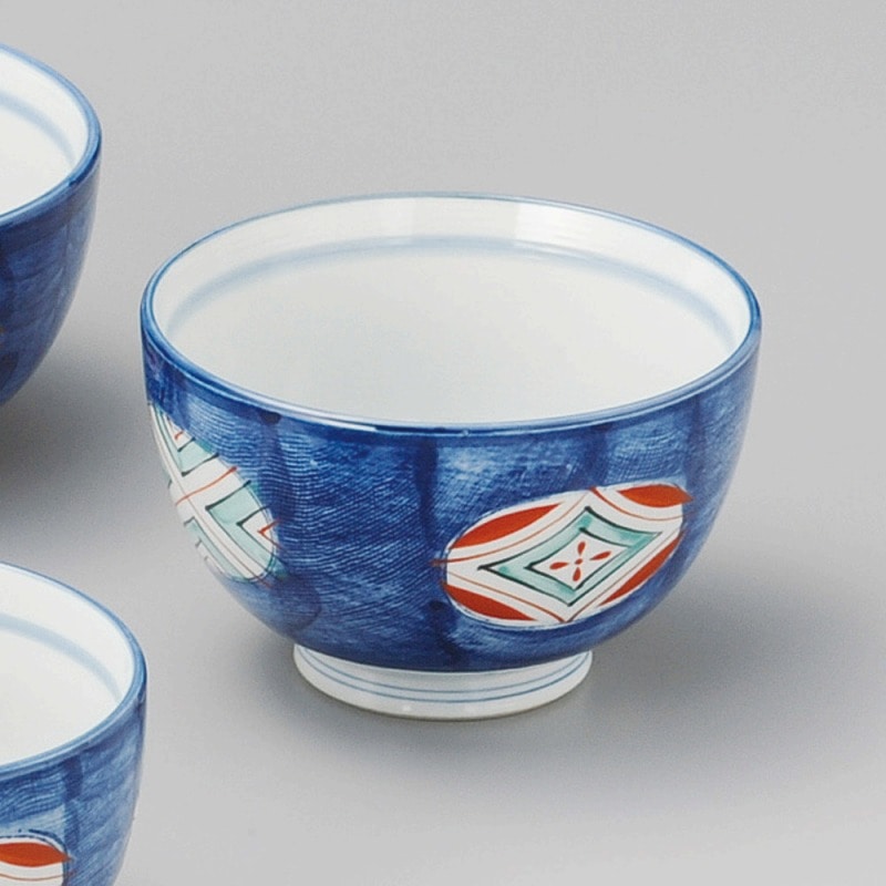 金正陶器 染錦菱紋5.0多用丼 1個（ご注文単位1個）【直送品】