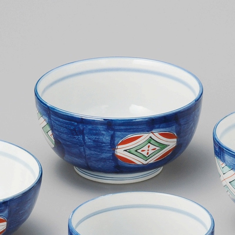 金正陶器 染錦菱紋5.5多用丼 1個（ご注文単位1個）【直送品】