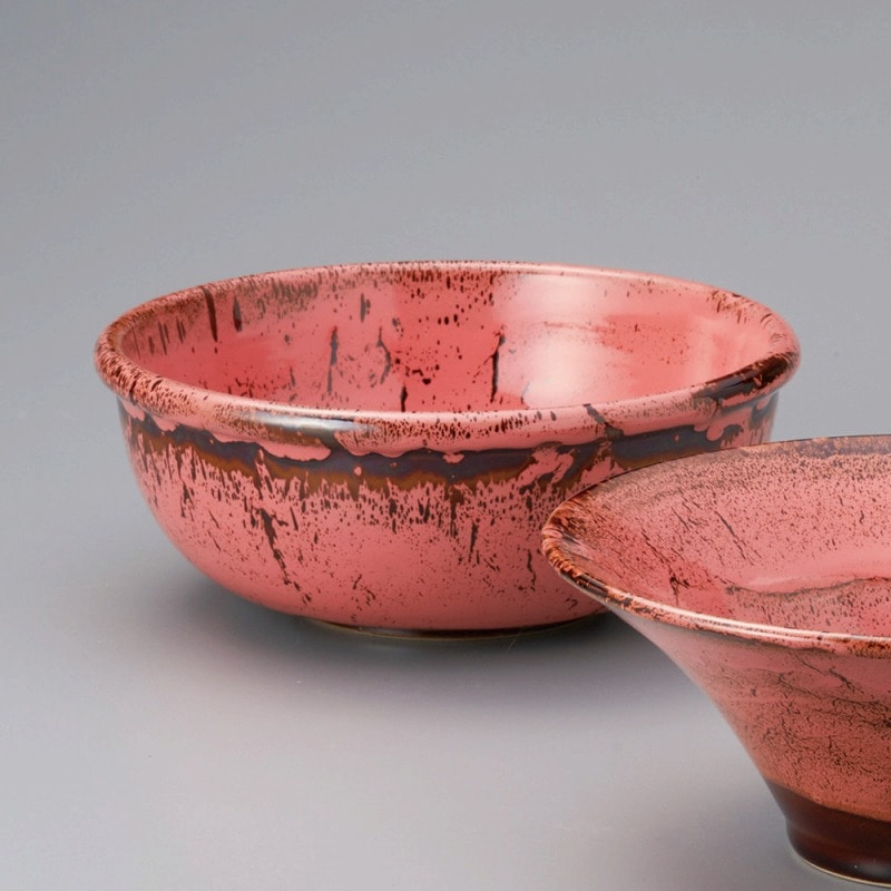 金正陶器 アメ釉ピンク7.0ボール 1個(ご注文単位1個)【直送品】