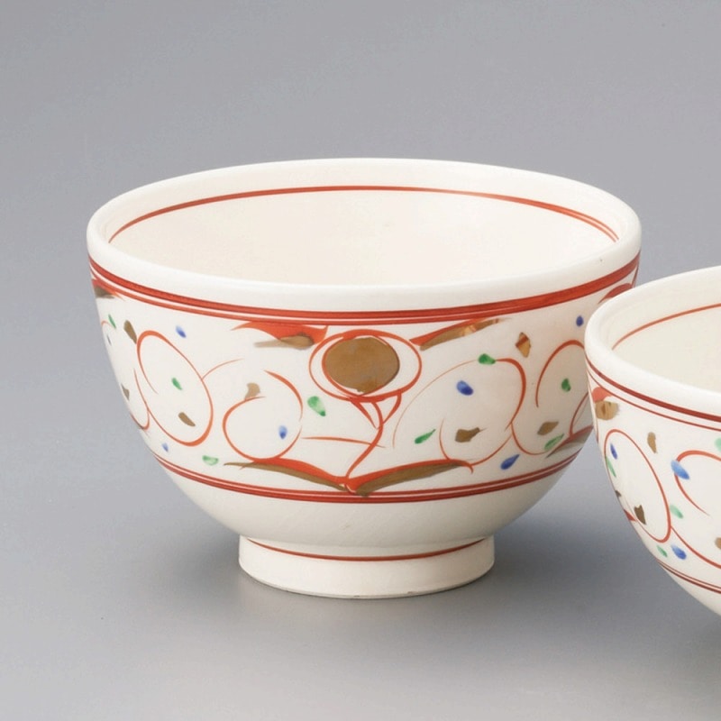 金正陶器 赤絵華紋4.8丼 1個(ご注文単位1個)【直送品】