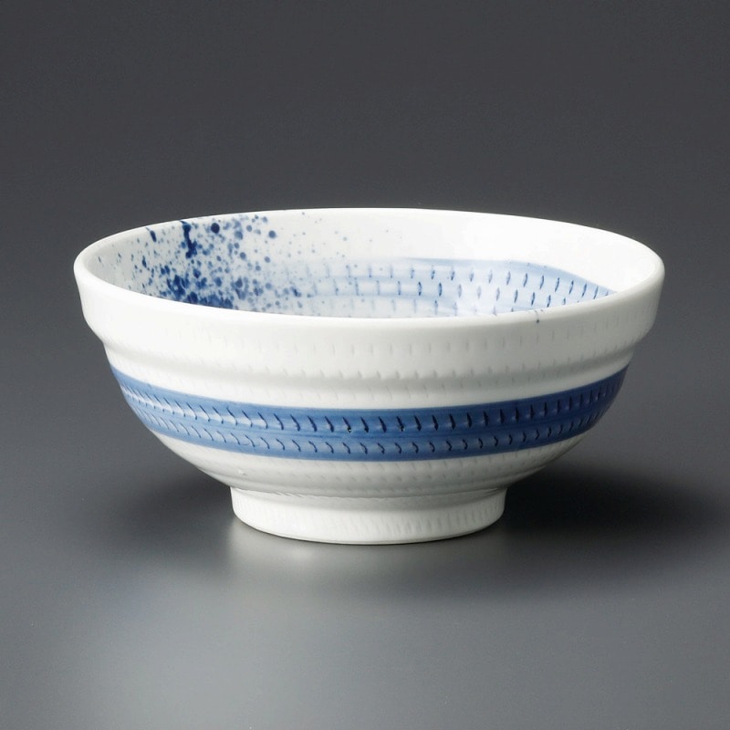 金正陶器 呉須刷毛目玉渕6.8丼 1個（ご注文単位1個）【直送品】