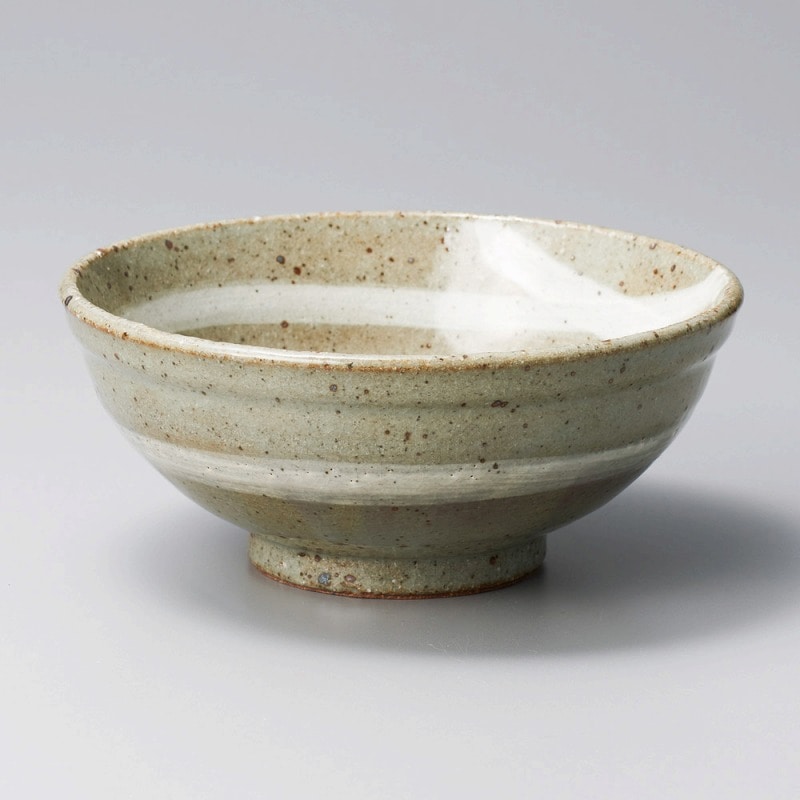 金正陶器 荒土粉引刷毛目玉渕5.5丼 1個（ご注文単位1個）【直送品】