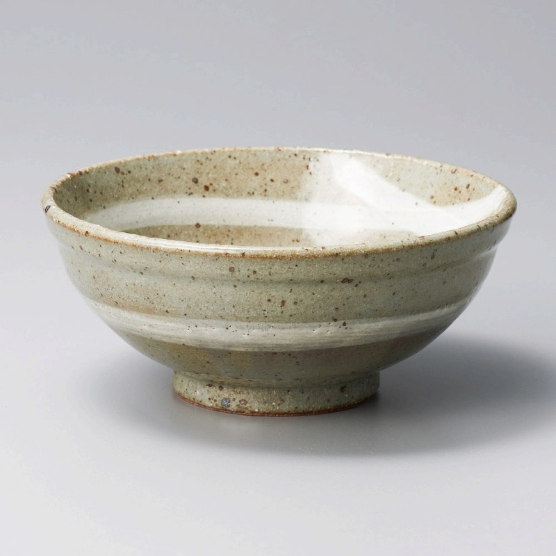 金正陶器 荒土粉引刷毛目玉渕6.0丼 1個（ご注文単位1個）【直送品】