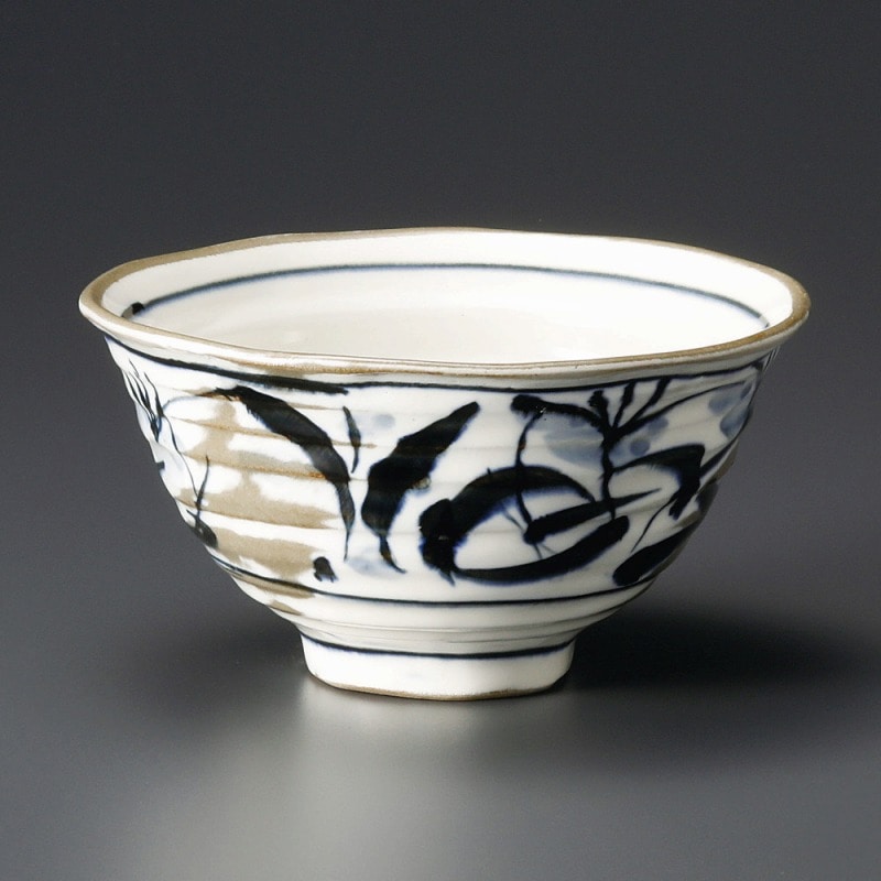 金正陶器 白粉引草花反5.5丼 1個（ご注文単位1個）【直送品】