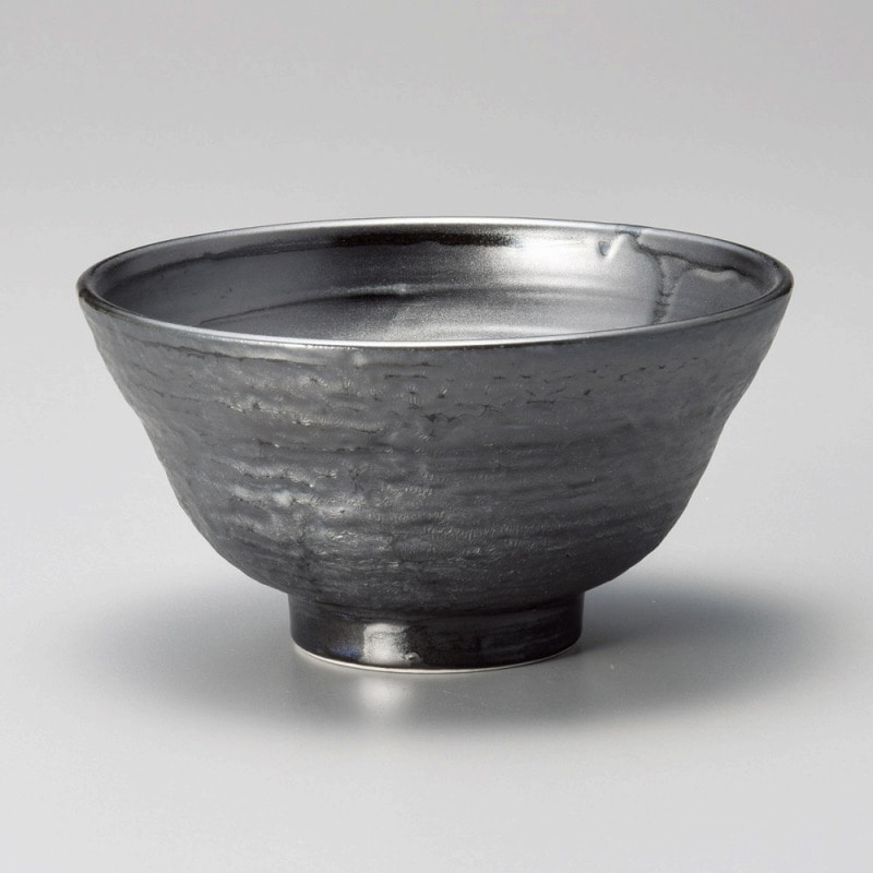 金正陶器 刷毛巻銀彩4.5お好み丼 1個（ご注文単位1個）【直送品】