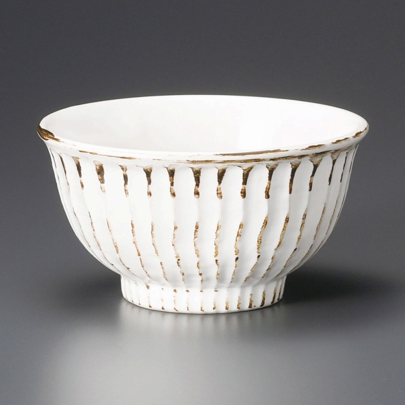 金正陶器 錆粉引しのぎ5.5丼 1個(ご注文単位1個)【直送品】