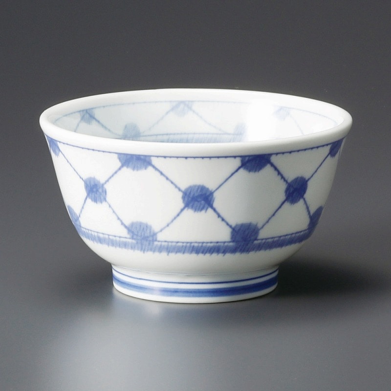 金正陶器 水玉格子かきこみ大丼 1個（ご注文単位1個）【直送品】