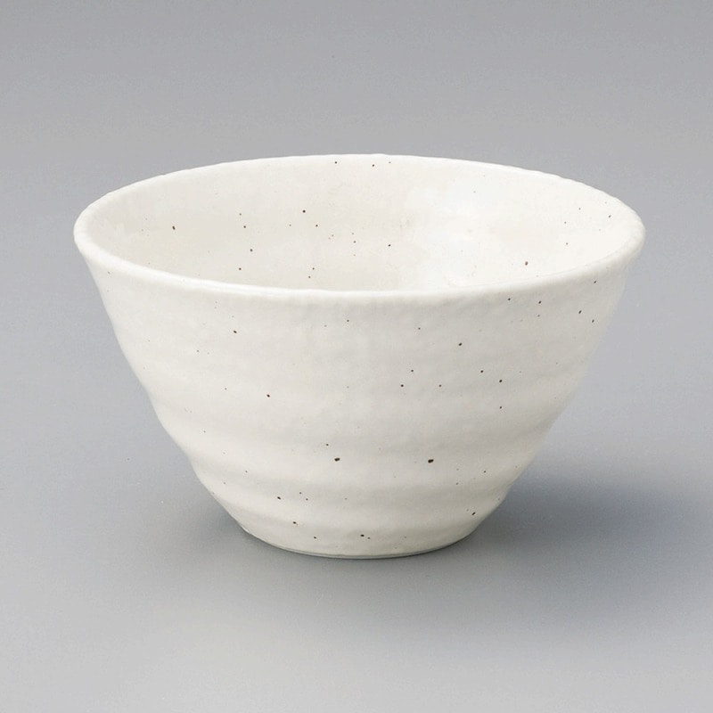 金正陶器 白粉引ﾘｯﾌﾟﾙ碗(小) 1個（ご注文単位1個）【直送品】