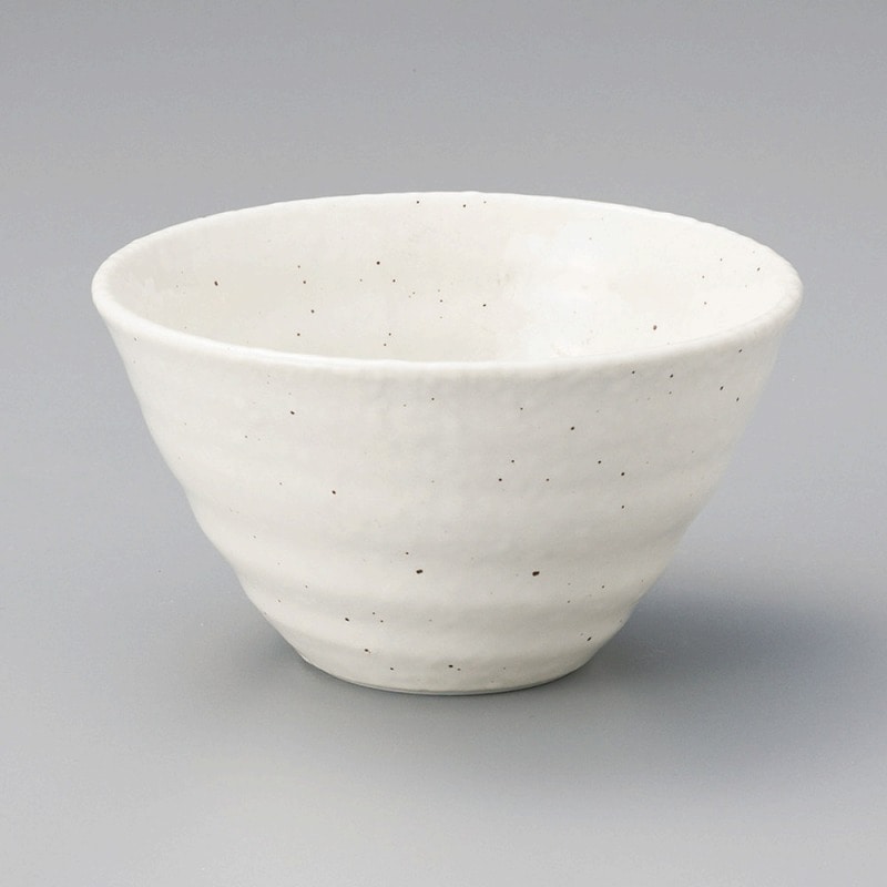 金正陶器 白粉引ﾘｯﾌﾟﾙ碗(大) 1個（ご注文単位1個）【直送品】