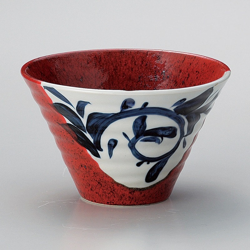 金正陶器 赤結晶唐草6.5富士丼 1個(ご注文単位1個)【直送品】