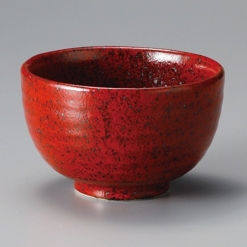 金正陶器 赤結晶ﾏｸﾞﾏ夏目4.8丼 1個（ご注文単位1個）【直送品】